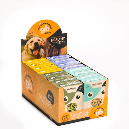 The Golden Bone Bakery 16 x 40g - 4 Flavour Selection Dog Treats Dog treats The golden bone bakery