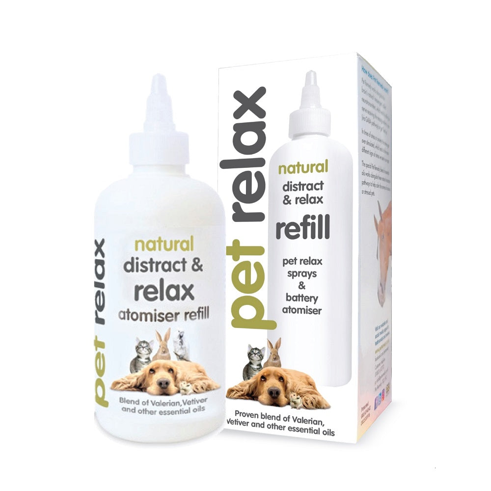 Pet Relax – Natural Distract & Relax Atomiser Pet relaxation Atomiser Pet remedy Natural Distract & Relax Atomiser Refill - 300ml