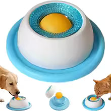 Pet lick bowl , interactive 2 in 1 feeder Woofy and Whiskers