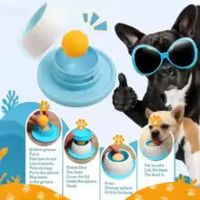 Pet lick bowl , interactive 2 in 1 feeder Woofy and Whiskers