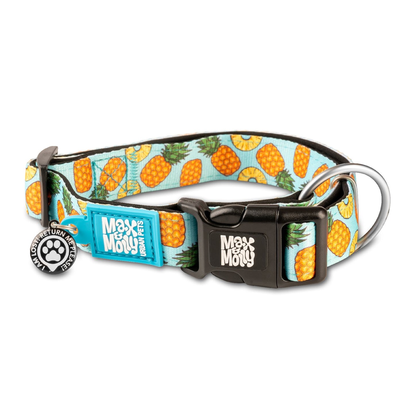 Max & Molly Smart ID Dog Collar - Various Designs Dog Collar Max & Molly Urban Pets X Small Sweet Pineapple
