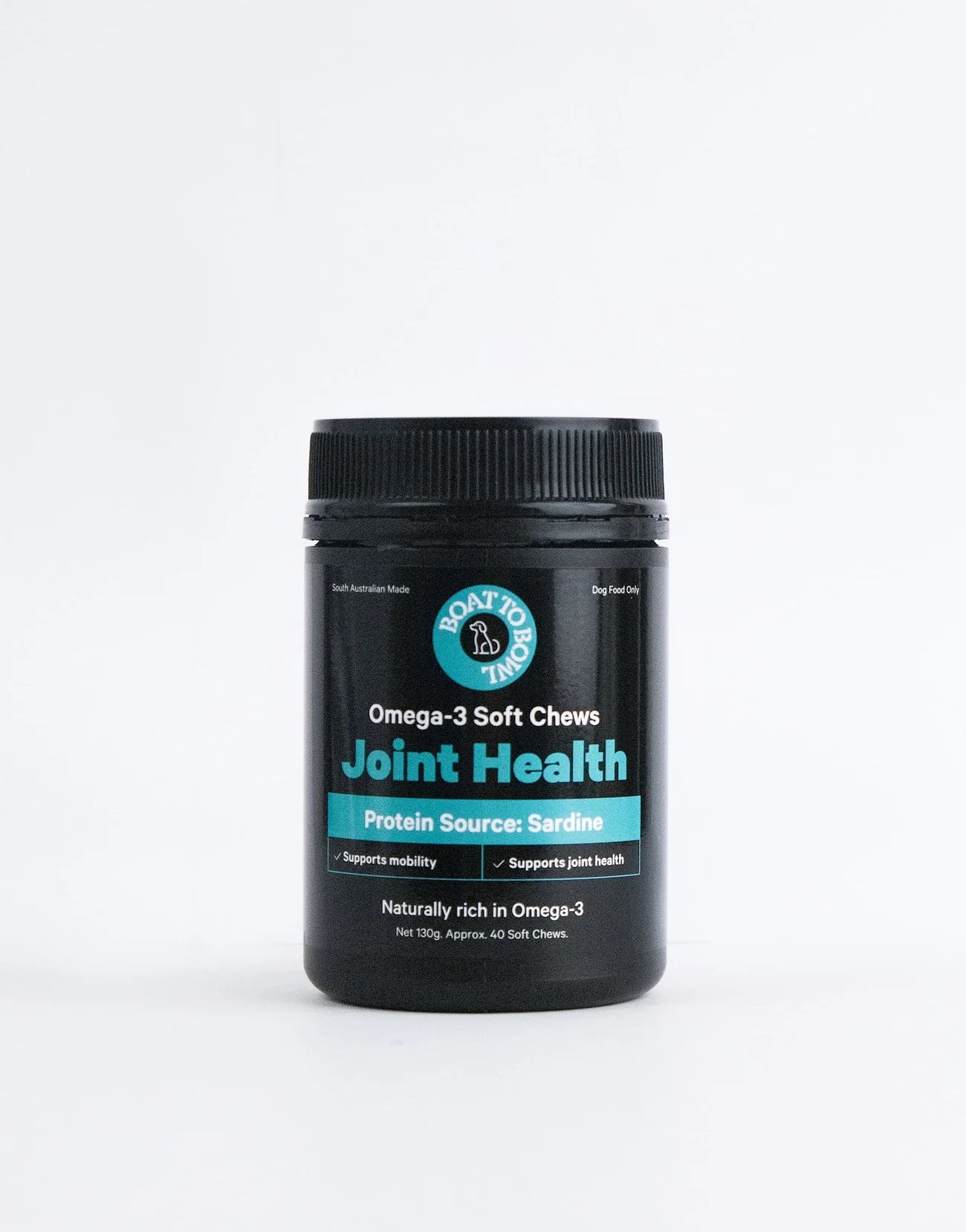 Boat to bowl joint health omega 3 soft chews Woofy and Whiskers