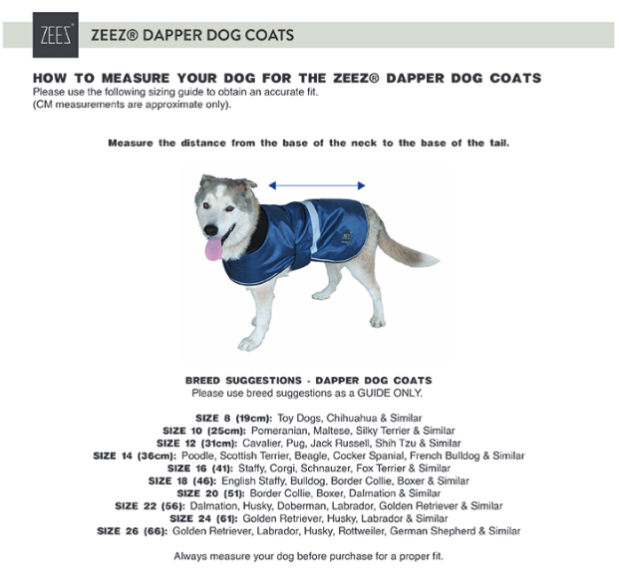 ZeeZ – Waterproof Dapper Dog Coat – Oil Skin Dog Coat Zeez