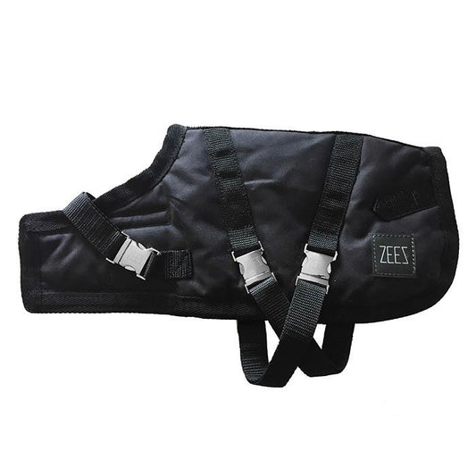 ZeeZ – Waterproof Supreme Dog Coat – Oil Skin/Black Zeez 18