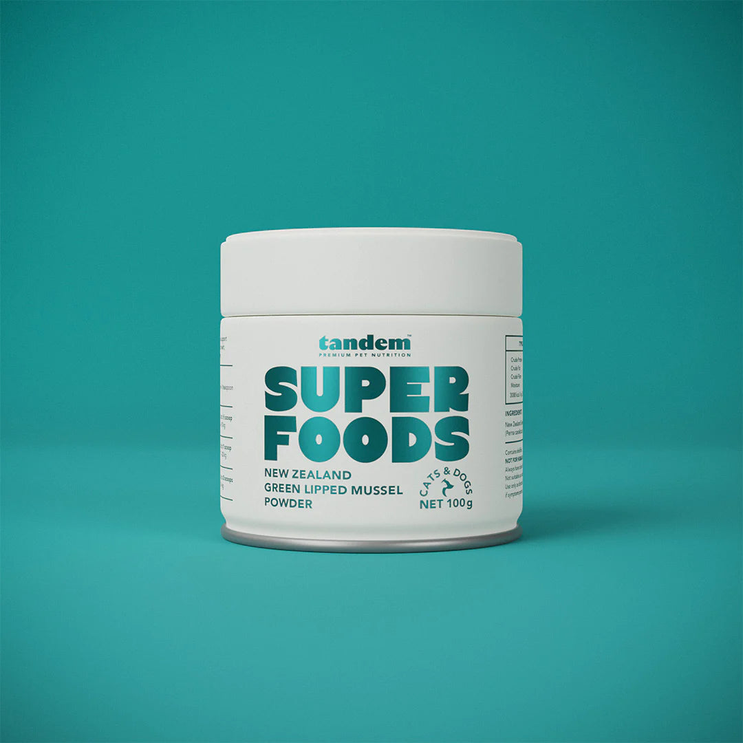 Tandem – Super Foods – New Zealand Green Lipped Mussel Powder Woofy and Whiskers