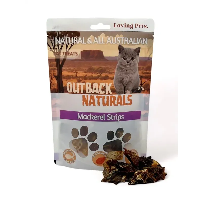 Loving Pets Little Fish Cat Treats 80G Cat treats outback naturals Mackerel
