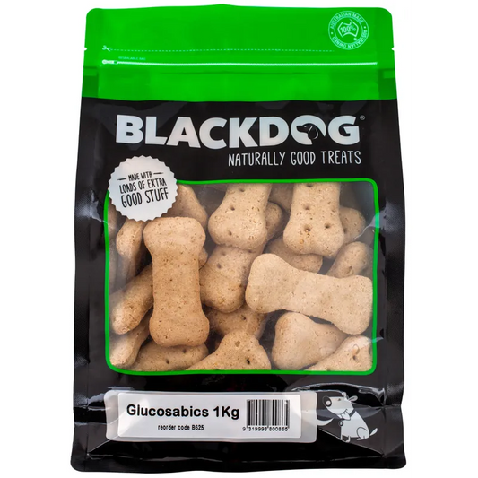 BLACK DOG GLUCOSABICS 1KG Dog treats black dog