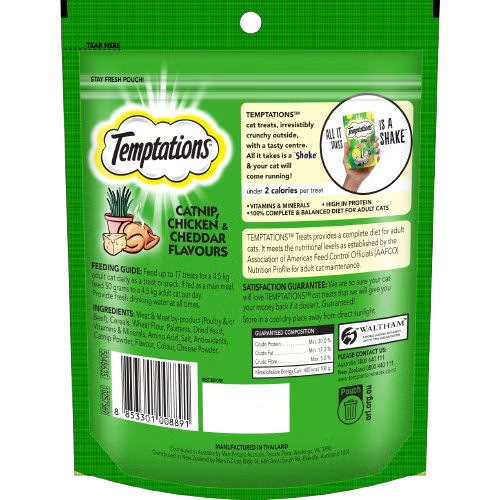 Temptations Mixups Catnip Chkn Che Mega 180G Woofy and Whiskers