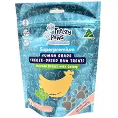 Freezy Paws Chicken Breast W Catnip Training Treats 80G freeze dried cat treats freezy paws