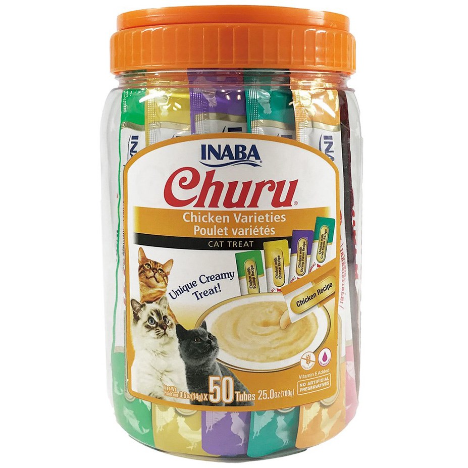 Inaba Inaba- Churu Tuna & Chicken Variety 50 Tubes Cat treats Inaba Chicken