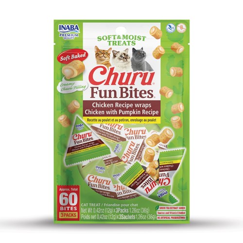 Churu fun bites Woofy and Whiskers Chicken with pumpkin