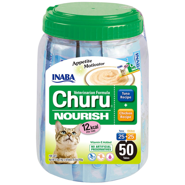 Churu vet nourish 50 Tubes high calorie cat treat Inaba