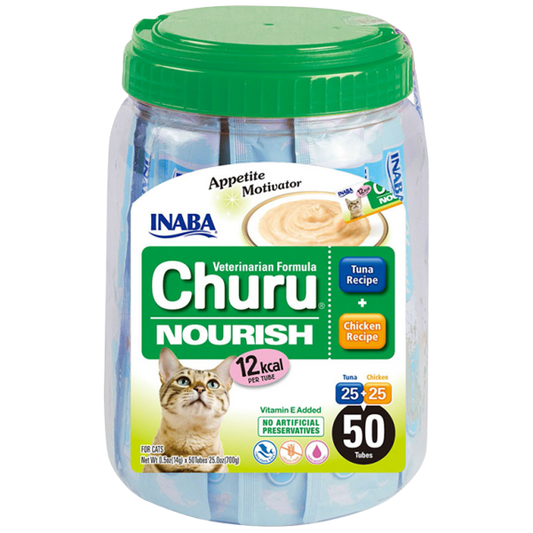 Churu vet nourish 50 Tubes high calorie cat treat Inaba