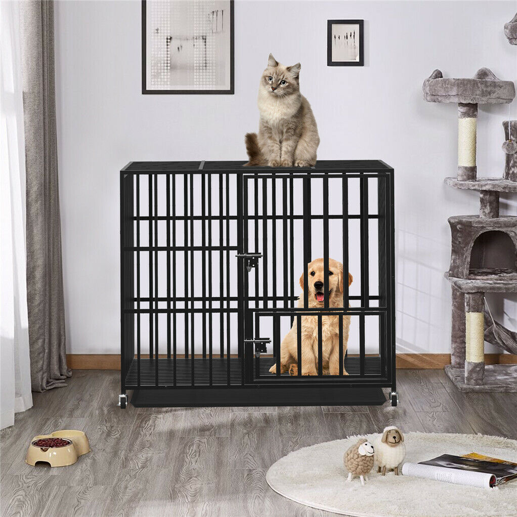 42 XL Heavy Duty Dog Cage Playpen Kennel w/ Wheels Pet Care > Dog Supplies > Dog Playpens & Gates Woofy and Whiskers