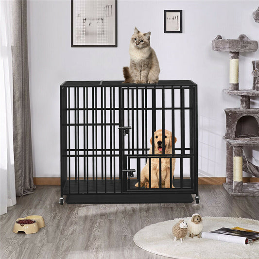 42 XL Heavy Duty Dog Cage Playpen Kennel w/ Wheels Pet Care > Dog Supplies > Dog Playpens & Gates Woofy and Whiskers