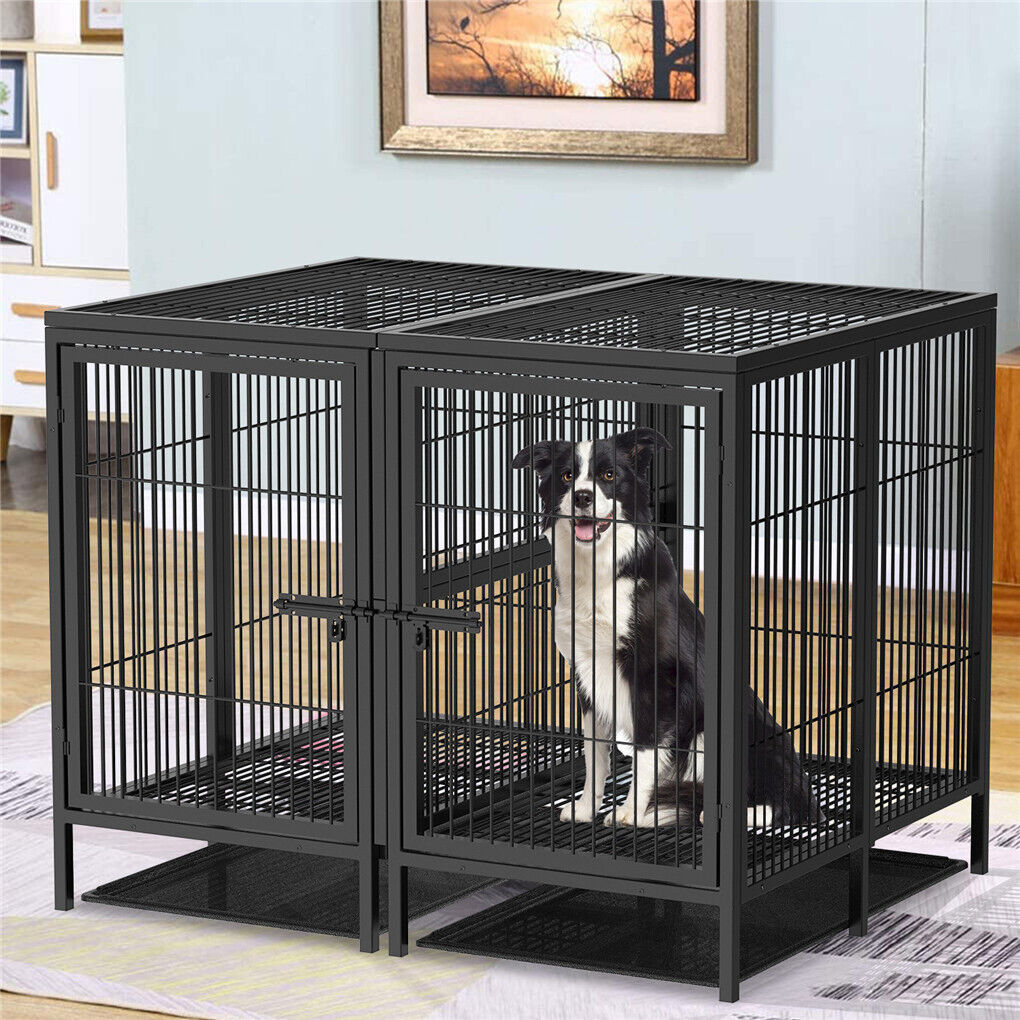 52 XXXL Heavy Duty Dog Cage Large Breed Kennel on Wheels Pet Care > Dog Supplies > Dog Kennels Woofy and Whiskers