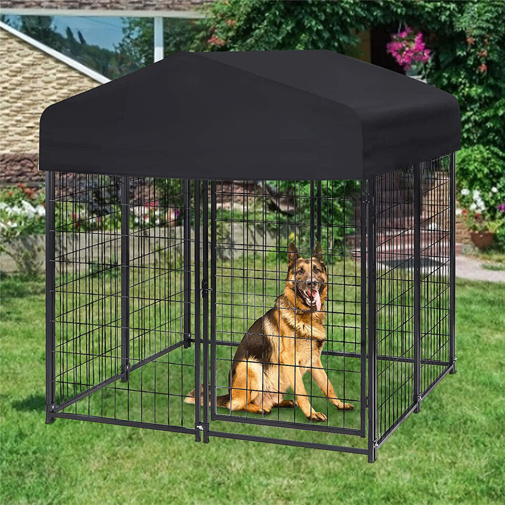 Extra Large Welded Wire Dog Kennel Outdoor Heavy Duty Crate Cage Pet Care > Dog Supplies > Dog Kennels Woofy and Whiskers