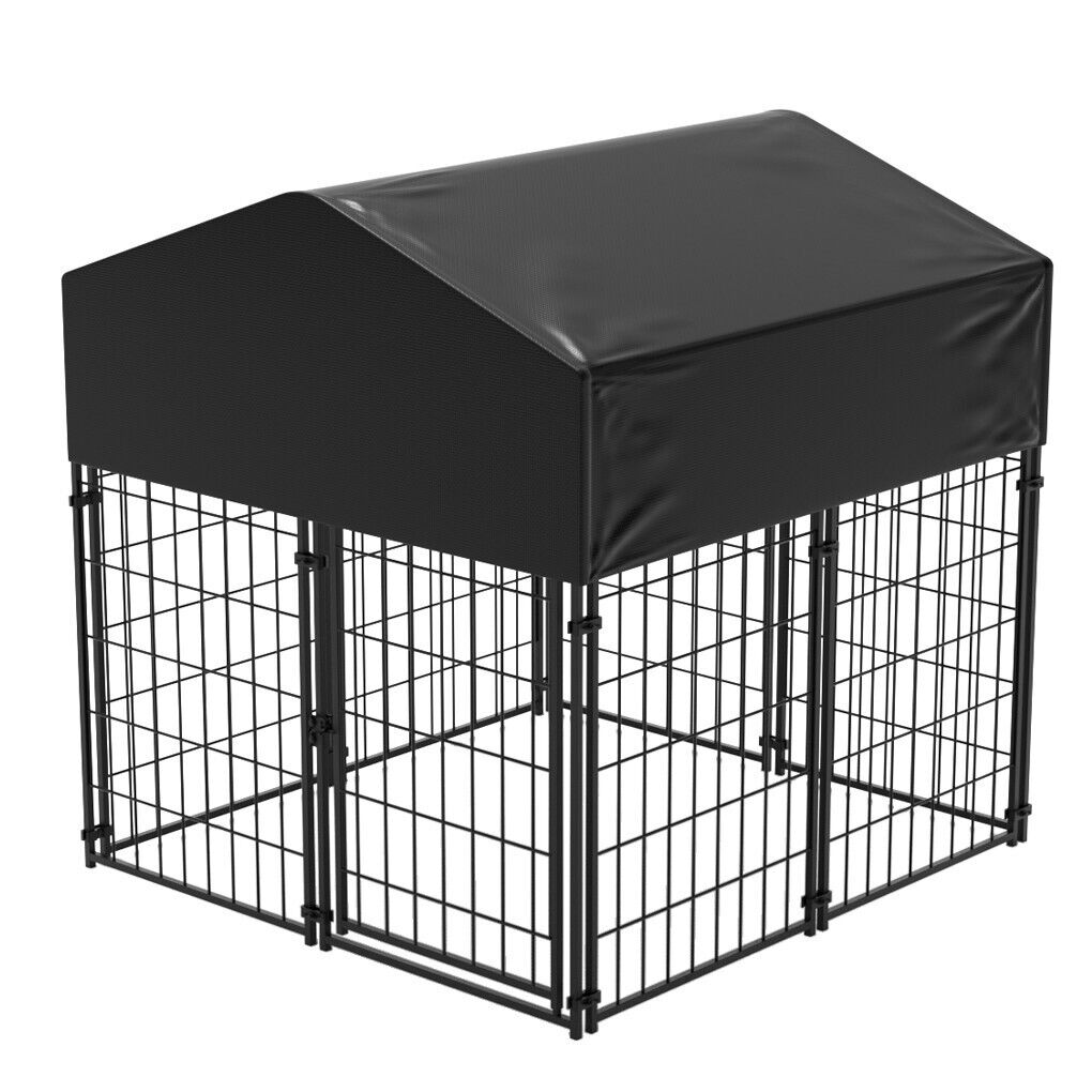 Extra Large Welded Wire Dog Kennel Outdoor Heavy Duty Crate Cage Pet Care > Dog Supplies > Dog Kennels Woofy and Whiskers