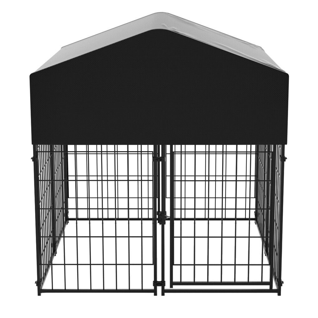 Extra Large Welded Wire Dog Kennel Outdoor Heavy Duty Crate Cage Pet Care > Dog Supplies > Dog Kennels Woofy and Whiskers