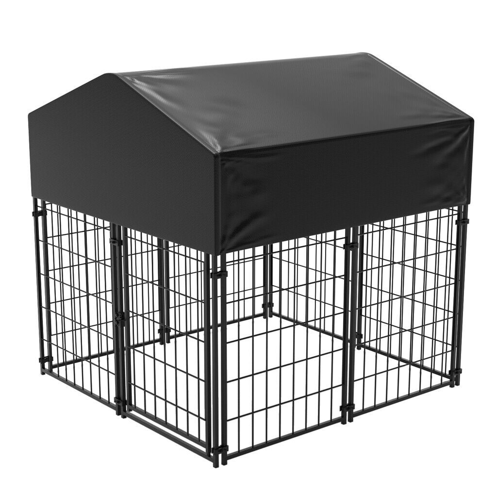 Extra Large Welded Wire Dog Kennel Outdoor Heavy Duty Crate Cage Pet Care > Dog Supplies > Dog Kennels Woofy and Whiskers
