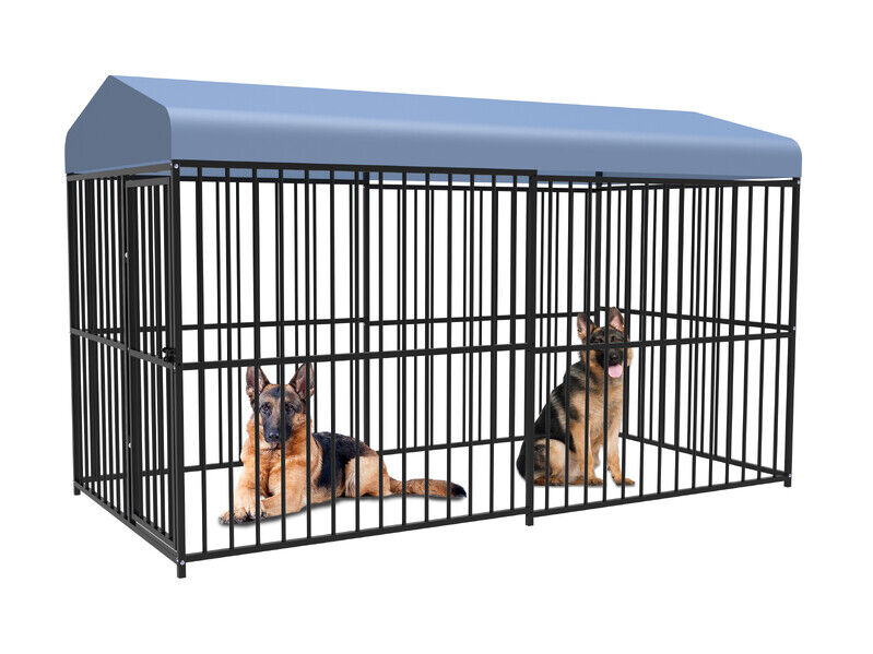 Pawhub Heavy Duty Dog Cage Black Metal Kennel Indoor Outdoor 3M Pet Care > Dog Supplies > Dog Kennels Woofy and Whiskers