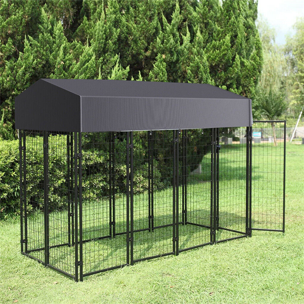 Large Outdoor Dog Kennel 250x120x165cm Pet Cage with Roof Pet Care > Dog Supplies > Dog Kennels Woofy and Whiskers