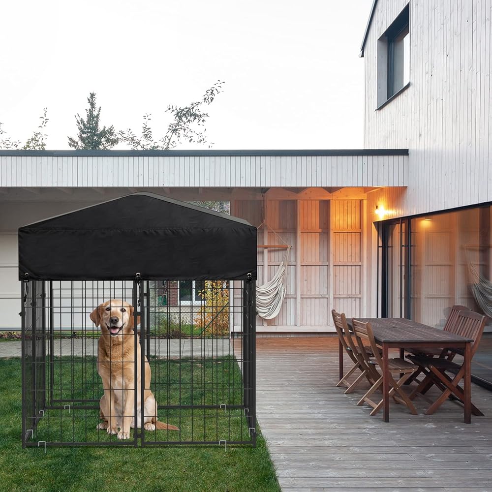 Large Outdoor Dog Kennel 250x120x165cm Pet Cage with Roof Pet Care > Dog Supplies > Dog Kennels Woofy and Whiskers