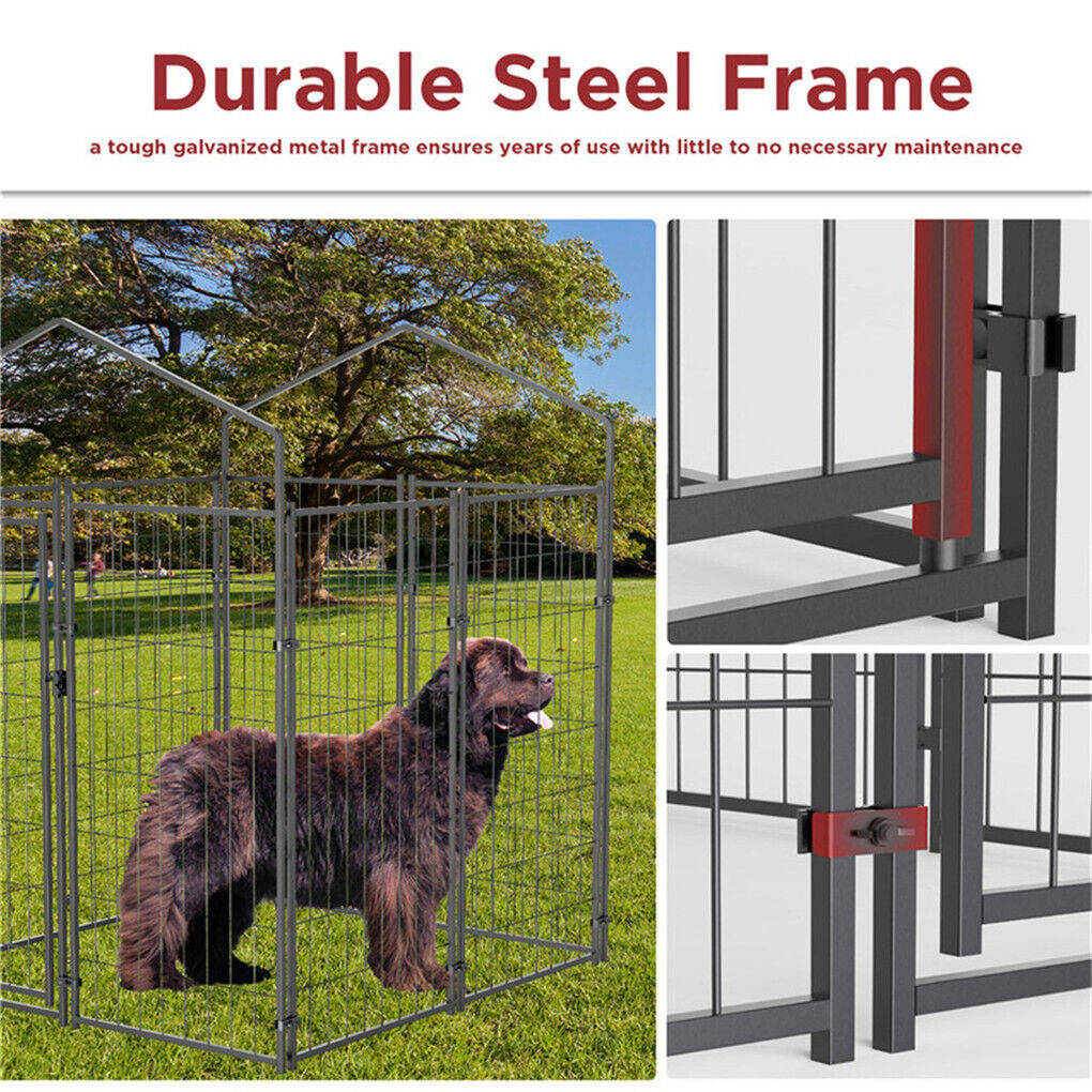 Large Outdoor Dog Kennel 250x120x165cm Pet Cage with Roof Pet Care > Dog Supplies > Dog Kennels Woofy and Whiskers