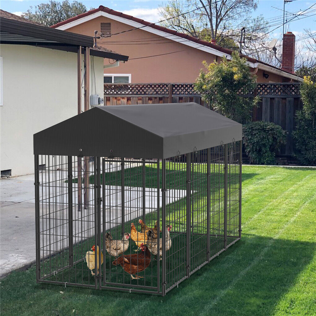 Large Outdoor Dog Kennel 250x120x165cm Pet Cage with Roof Pet Care > Dog Supplies > Dog Kennels Woofy and Whiskers