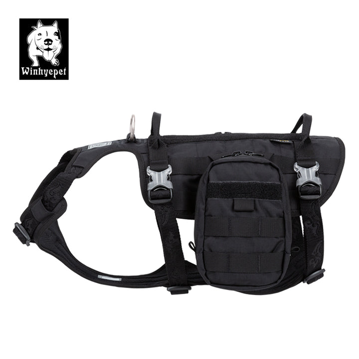 Whinhyepet Military Harness Black L Auto Accessories > Auto Accessories Others > Automotive Repair & Speciality Tools WINHYEPET