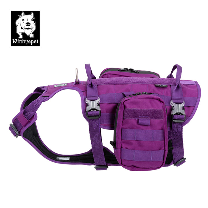 Whinhyepet Military Harness Purple XL Auto Accessories > Auto Accessories Others > Automotive Repair & Speciality Tools WINHYEPET