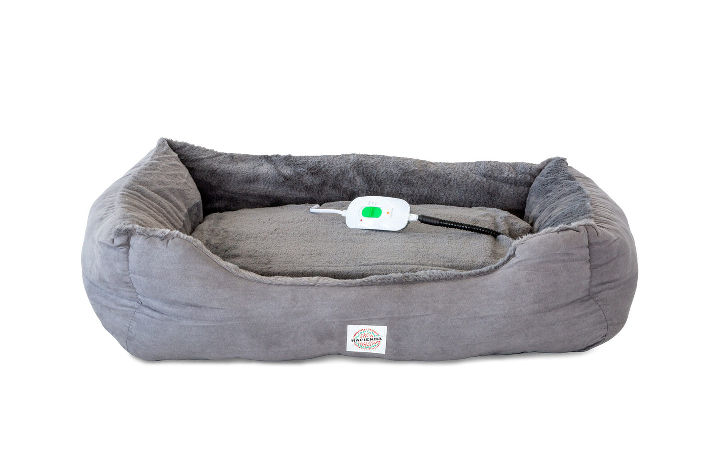 Easy to Clean Electric Heated Rabbit Faux Fur Covering Pet Bed - Small pet heating bed Woofy and Whiskers