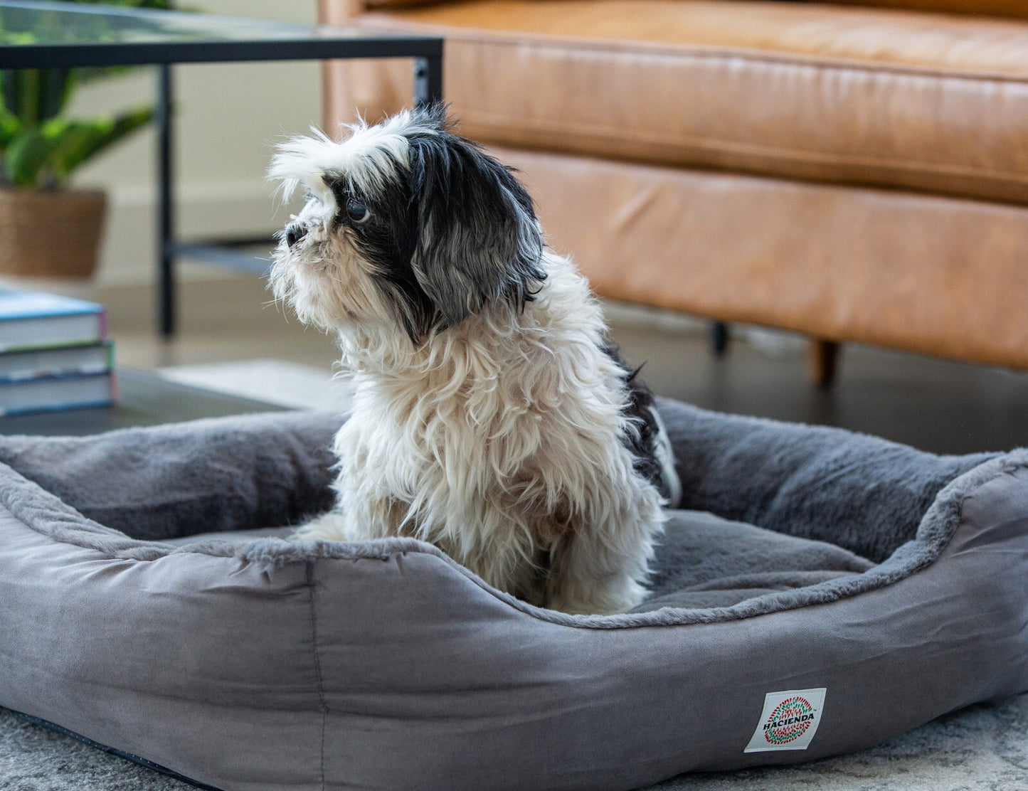 Easy to Clean Electric Heated Rabbit Faux Fur Covering Pet Bed - Small pet heating bed Woofy and Whiskers