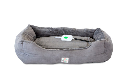 Easy to Clean Electric Heated Rabbit Faux Fur Covering Pet Bed - Medium Home & Garden > Bedding > Blankets & Throws Woofy and Whiskers