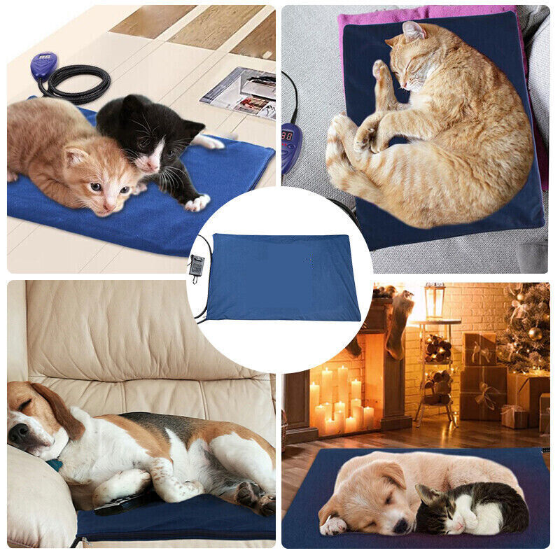 Electric Pet Heat Pad: Waterproof Heating Mat for Cat Dog Bed | Chew Resistant XL Pet Care > Dog Supplies > Dog Kennels Woofy and Whiskers
