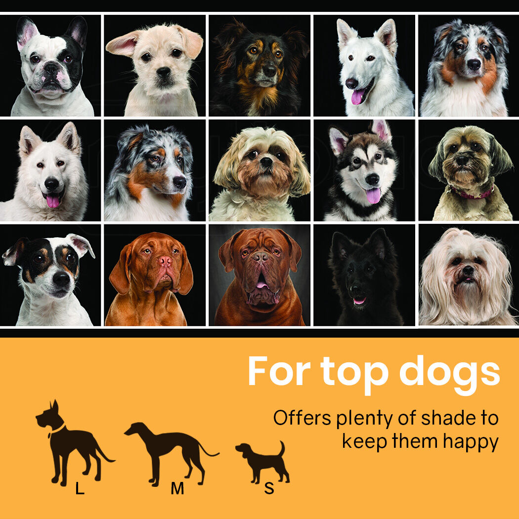NEATAPET Shade Roof for 3x3m Dog Run Pet Enclosure, UV & Water Resistant, Black colour Pet Care > Dog Supplies > Dog Kennels Woofy and Whiskers