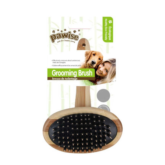 Grooming Brush Medium Dog Cat Pet Eco Bamboo Undercoat Detangling Rake Pawise Pet Care Essential Dog