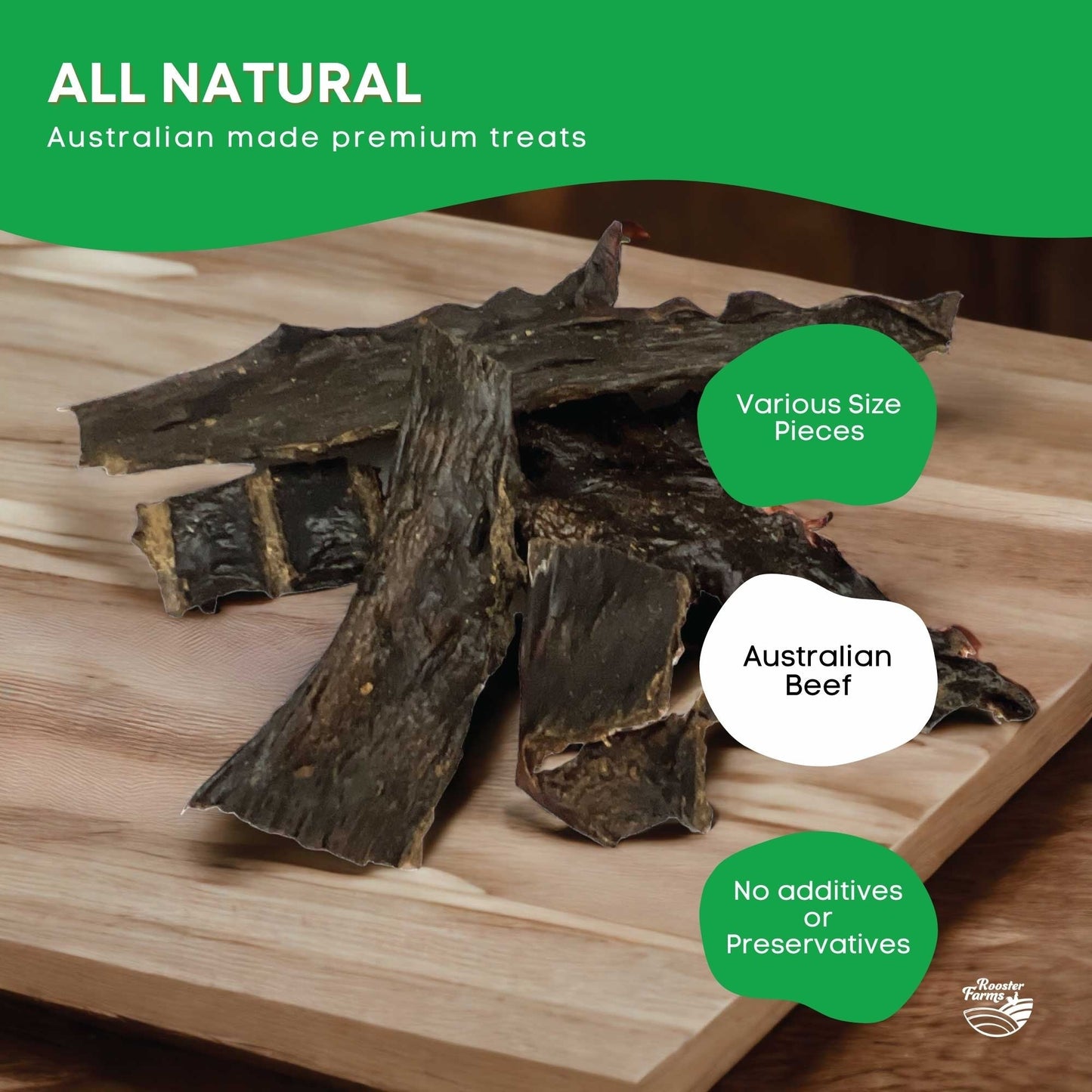 2Kg Dog Treat Beef Liver Pieces - Dehydrated Australian Healthy Puppy Chew Pet Care > Pet Food > Dog Food Rooster Farm