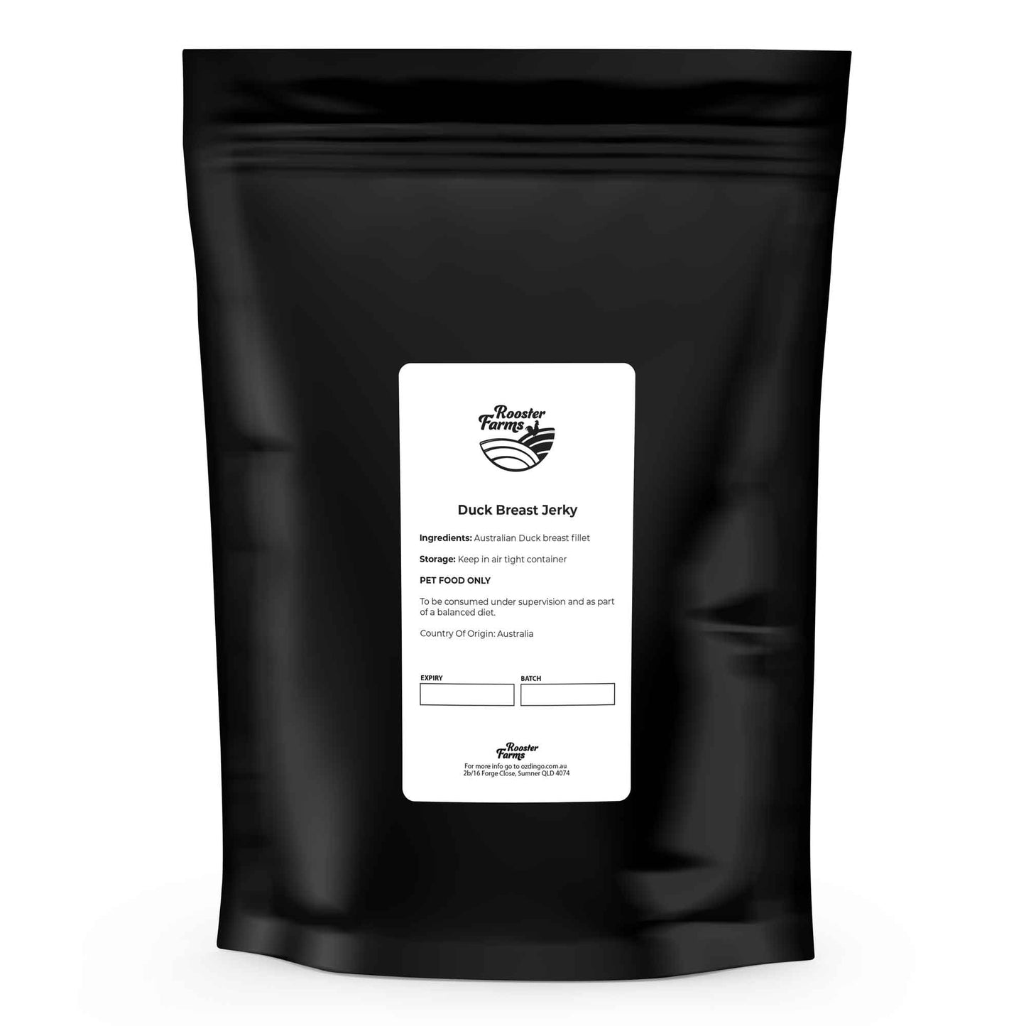 1Kg Dog Treat Duck Breast Jerky - Dehydrated Australian Healthy Puppy Chew Pet Care > Pet Food > Dog Food Rooster Farm