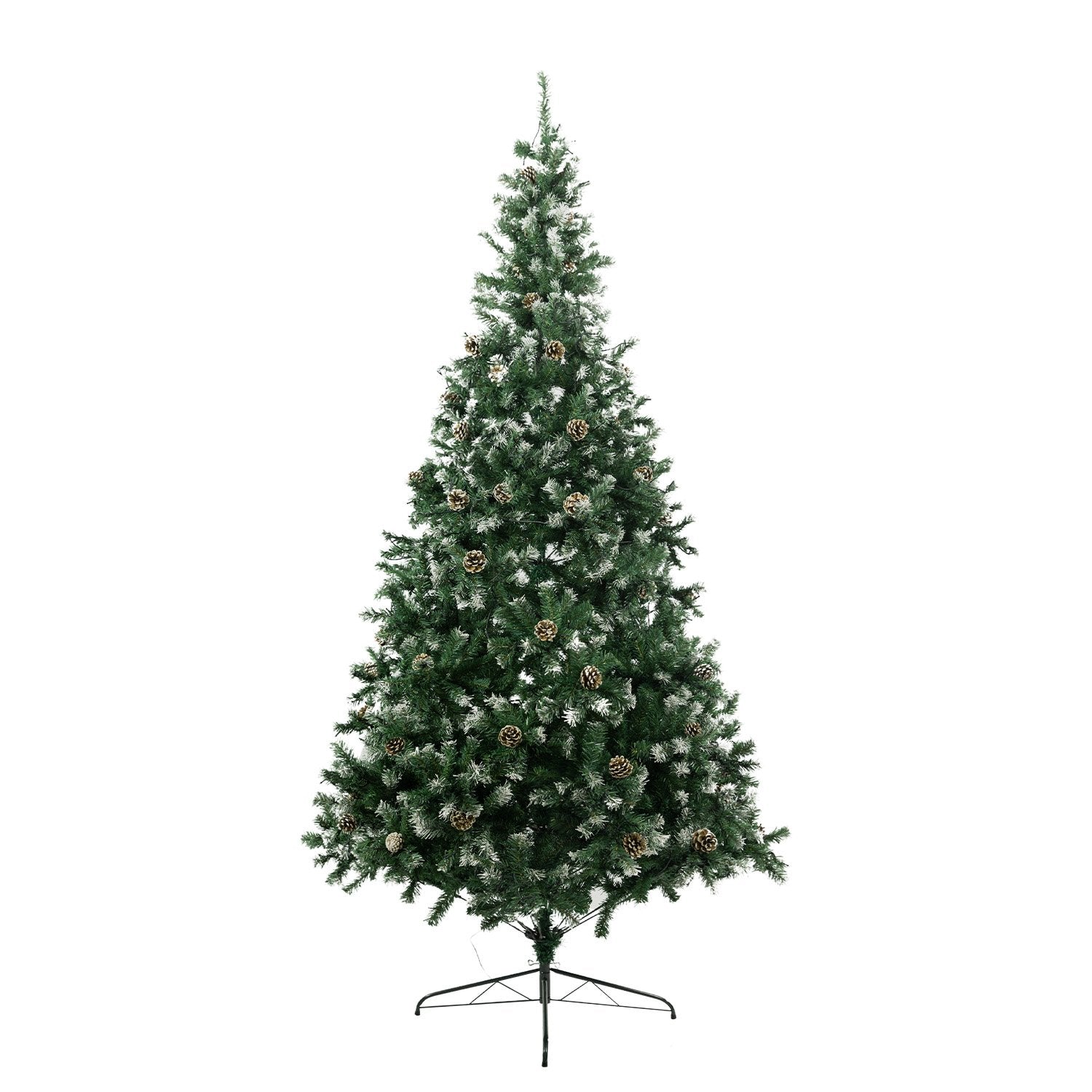 Christabelle 2.7m Pre Lit LED Christmas Tree Decor with Pine Cones Xmas Decorations Occasions > Christmas > Christmas Trees Woofy and Whiskers