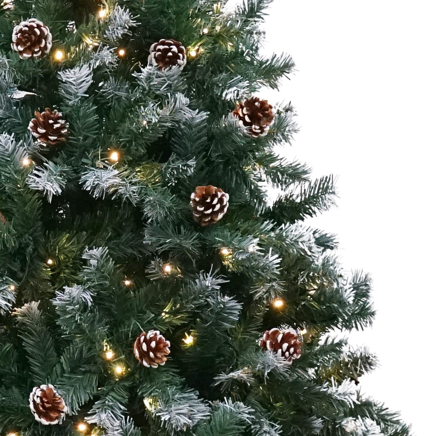 Christabelle 2.7m Pre Lit LED Christmas Tree Decor with Pine Cones Xmas Decorations Occasions > Christmas > Christmas Trees Woofy and Whiskers