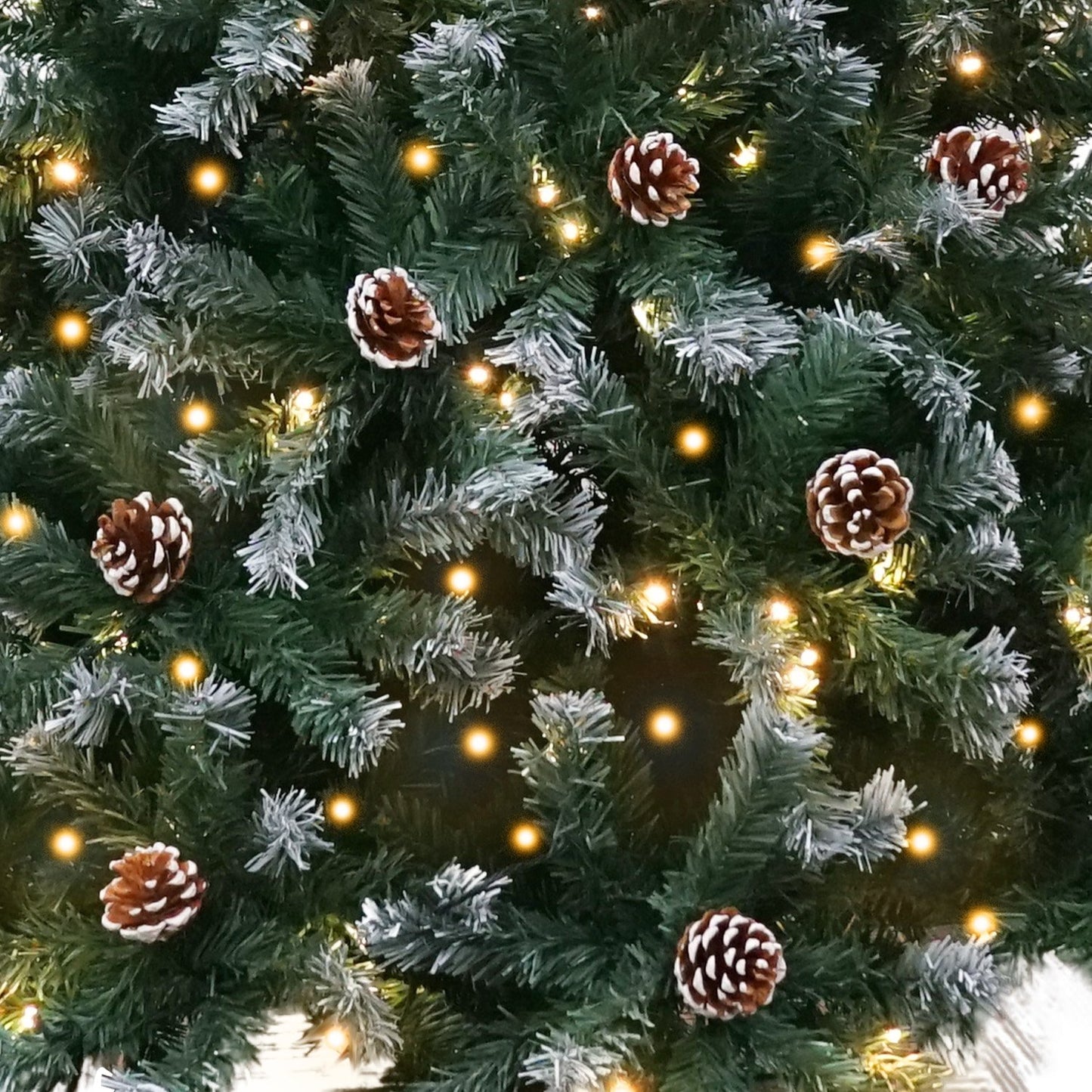 Christabelle 2.7m Pre Lit LED Christmas Tree Decor with Pine Cones Xmas Decorations Occasions > Christmas > Christmas Trees Woofy and Whiskers