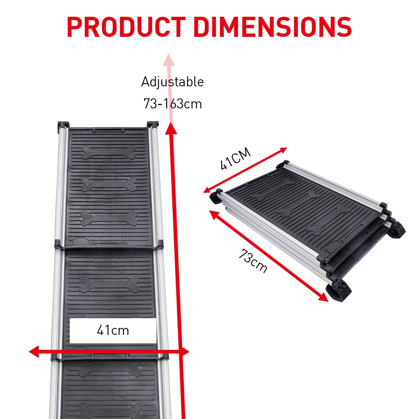 Furtastic Heavy-Duty Aluminium Telescopic Pet Ramp Pet Care > Dog Supplies > Dog Steps & Ramps Woofy and Whiskers