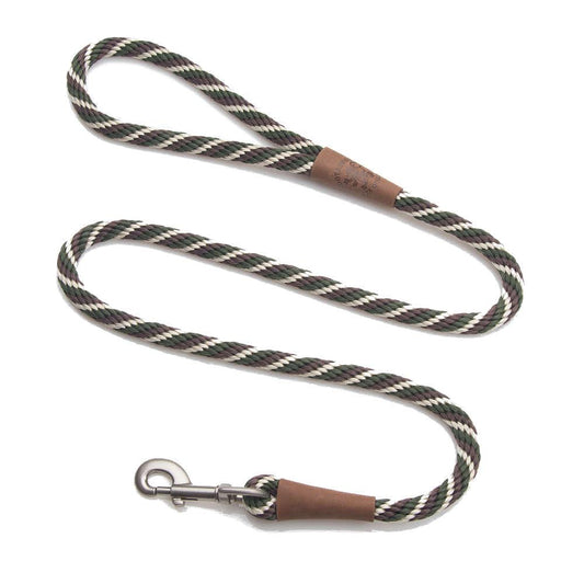 Mendota Clip Leash Small - lengths 3/8in x 6ft(10mm x1.8m) Made in the USA - Twist - Woodlands Pet Care > Dog Supplies > Dog Collars, Leads & Harnesses Woofy and Whiskers