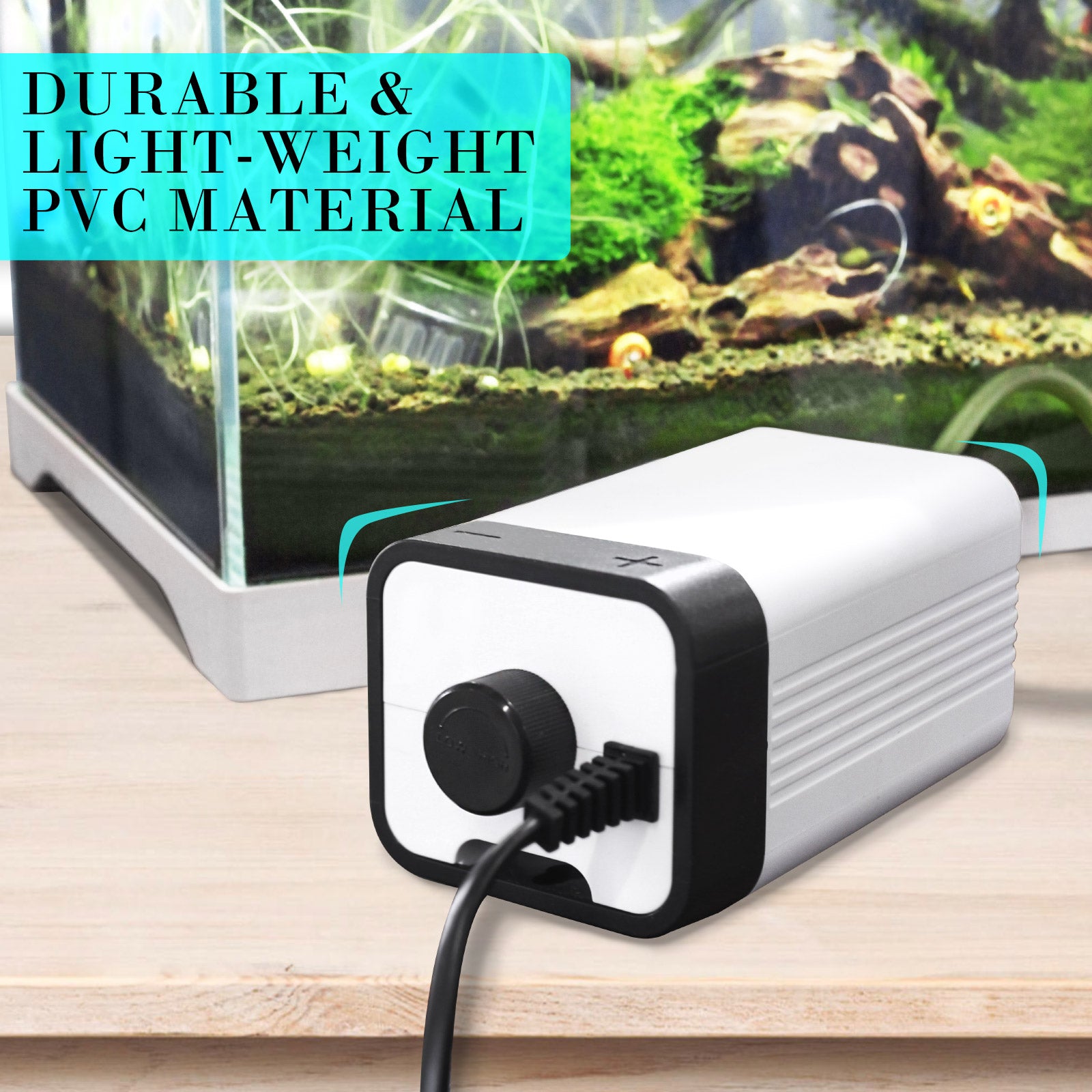 Aquarium Air Pump Oxygen Hydroponic 2 Outlet 180L/H 4W Pet Care > Aquarium > Aquarium Filters & Pumps Dynamic Power