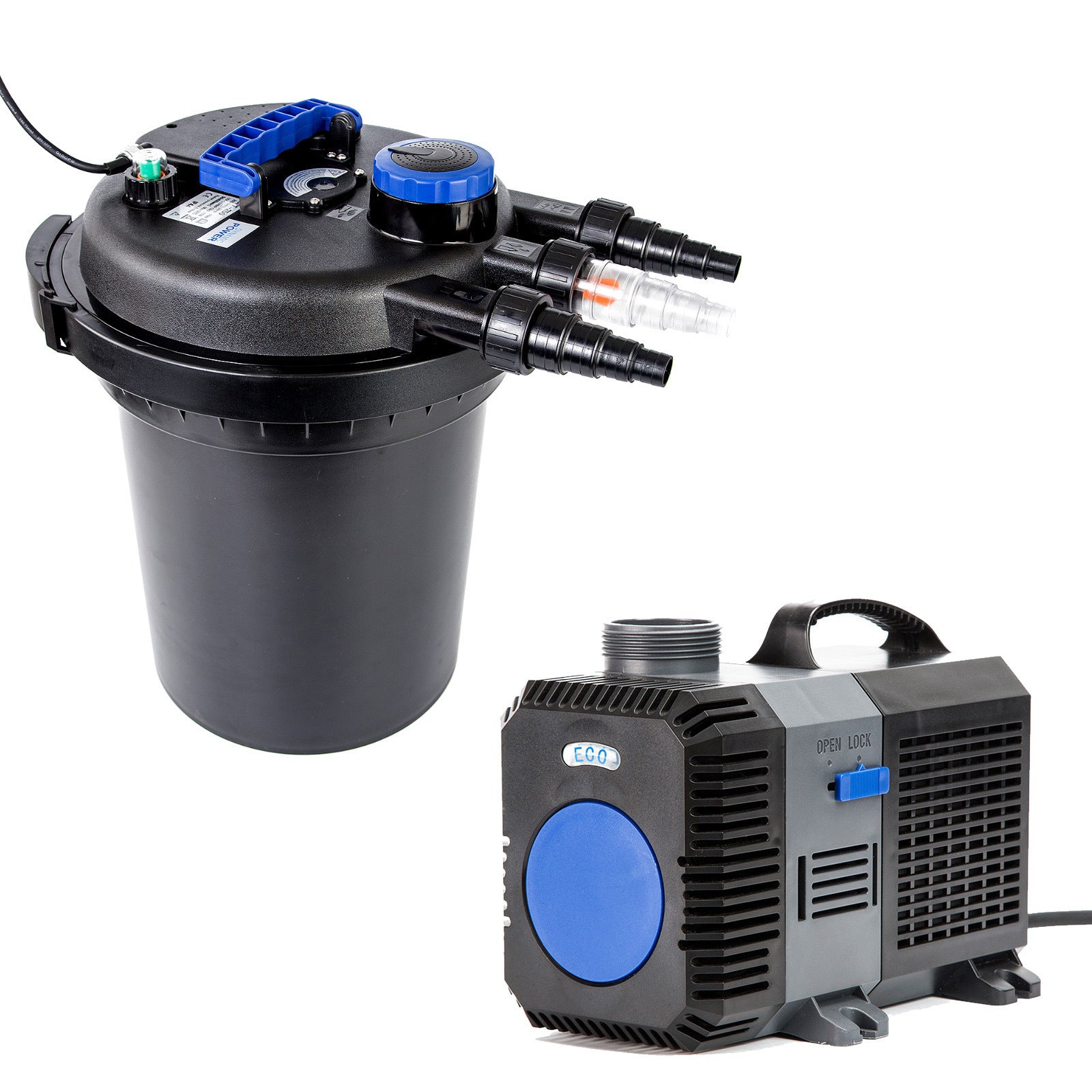 Combo Aquarium Garden Filter 10000L/H + Submersible Water Pump 16000L/H Pet Care > Aquarium > Aquarium Filters & Pumps Dynamic Power