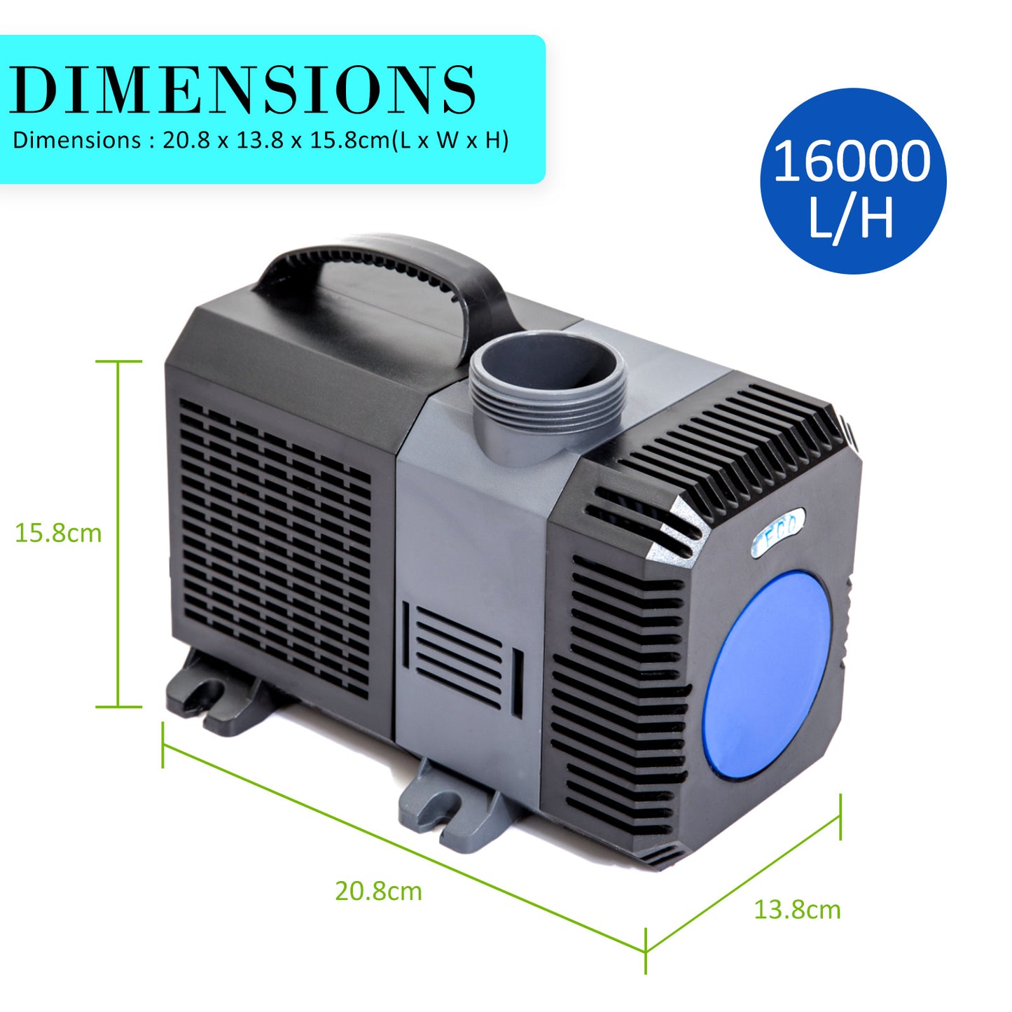 Combo Aquarium Garden Filter 10000L/H + Submersible Water Pump 16000L/H Pet Care > Aquarium > Aquarium Filters & Pumps Dynamic Power