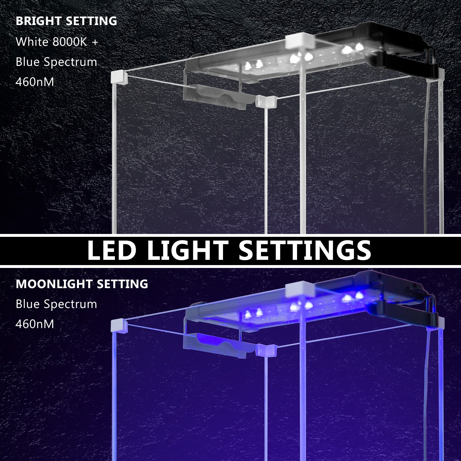 6W Set 2 Aquarium Blue White LED Light for Tank 30-50cm Pet Care > Aquarium > Aquarium Lighting Woofy and Whiskers