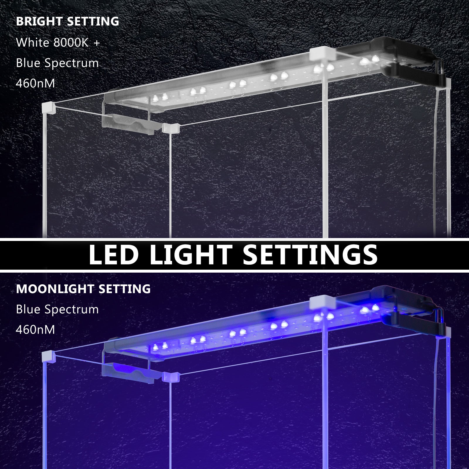 11W Aquarium Blue White LED Light for Tank 50-70cm Pet Care > Aquarium > Aquarium Lighting Dynamic Power