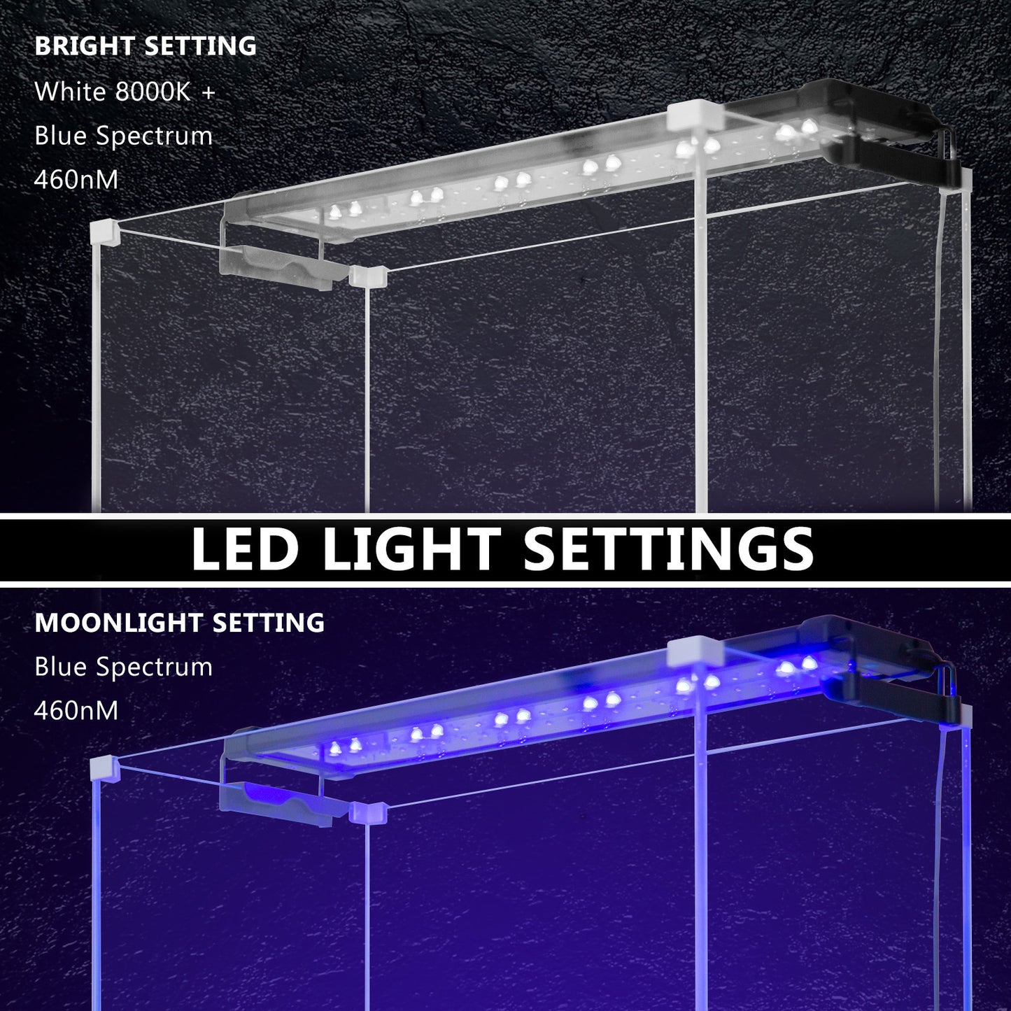 11W Set 2 Aquarium Blue White LED Light for Tank 50-70cm Pet Care > Aquarium > Aquarium Lighting Dynamic Power